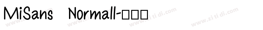 MiSans Normall字体转换